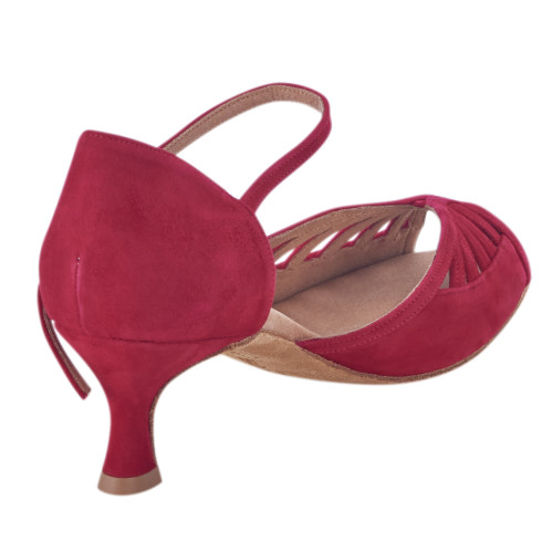 Rummos Donne Scarpe da Ballo Stella - Nubuck Rosso - 5 cm