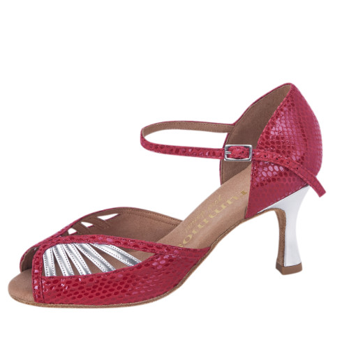 Rummos Women´s dance shoes Stella - Leather Red/Silver - 6 cm