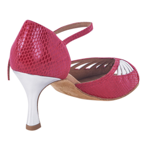 Rummos Women´s dance shoes Stella - Leather Red/Silver - 6 cm