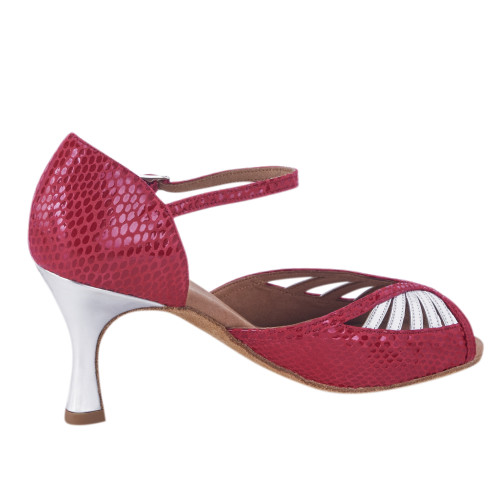 Rummos Women´s dance shoes Stella - Leather Red/Silver - 6 cm