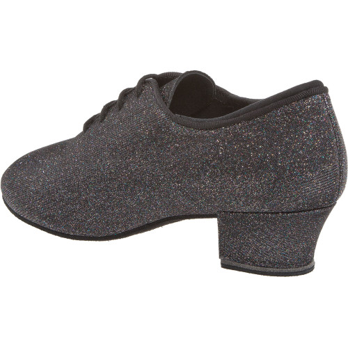 Diamant Damen Trainerschuhe 140-034-511-A - Brokat Schwarz - 3,7 cm