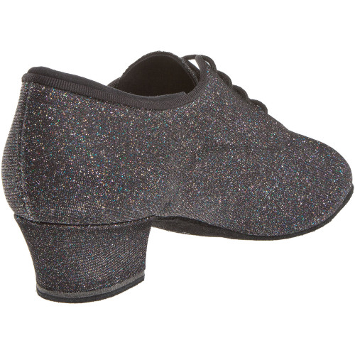 Diamant Damen Trainerschuhe 140-034-511-A - Brokat Schwarz - 3,7 cm Cuban - Größe: UK 6