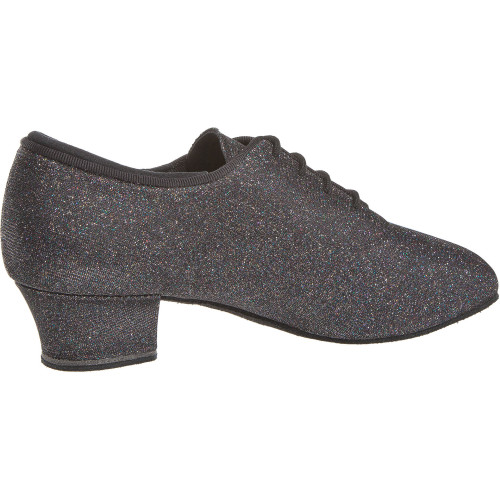 Diamant Damen Trainerschuhe 140-034-511-A - Brokat Schwarz - 3,7 cm Cuban - Größe: UK 5,5