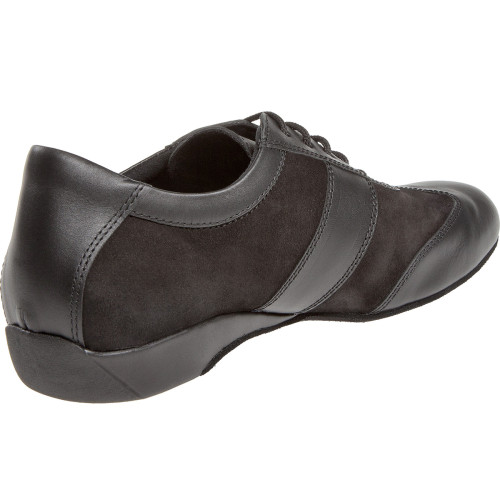 Diamant Homens Ballroom Sneakers 123-225-070 - Pele/Camurça Preto - Salto em cunha - Tamanho: UK 8