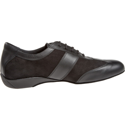 Diamant Men´s Ballroom Sneakers 123-225-070 - Leather/Suede Black - Wedge heel - Size: UK 8