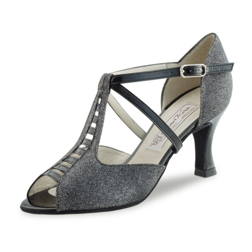 Werner Kern Mujeres Zapatos de Baile Holly - Brocado/Charol Multi/Negro 6,5 - Talla: UK 4,5