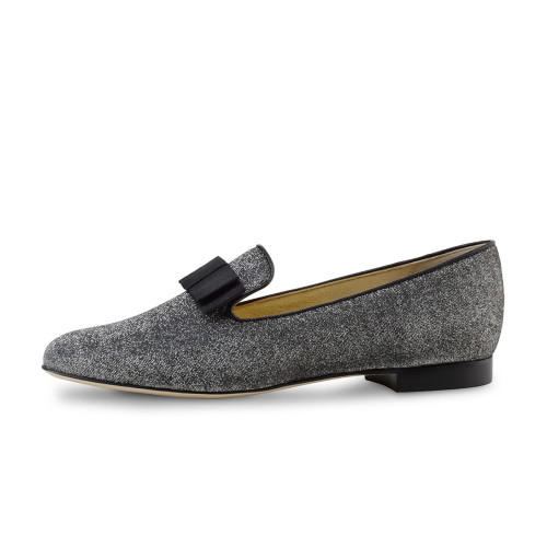 Werner Kern Damen Ballerinas Linn - Brokat Schwarz/Silber [EU 38,5]