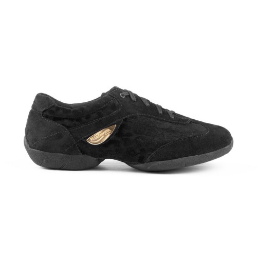 Portdance Donne Dance Sneakers PD02 - Nubuck Nero