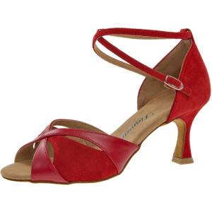 Diamant Sapatos de Dança 141-087-389 - Camurça/Pele Vermelha - 6,5 cm Flare  - Größe: UK 6,5