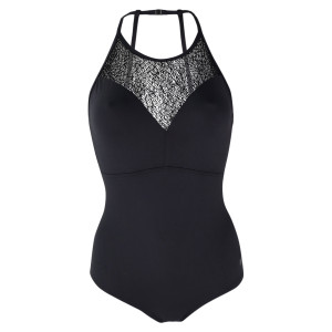 LULLI Dancewear Dames Ballett Trikot/Body/Leotard EDITH ärmellos - Kleur: Zwart - Grootte: M