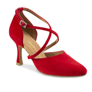 Rummos Women´s dance shoes R329 - Nubuck Red - 7 cm
