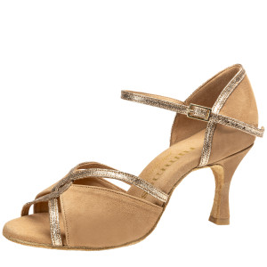 Rummos Donne Scarpe da Ballo R550 - Nubuck/Oro - 6 cm