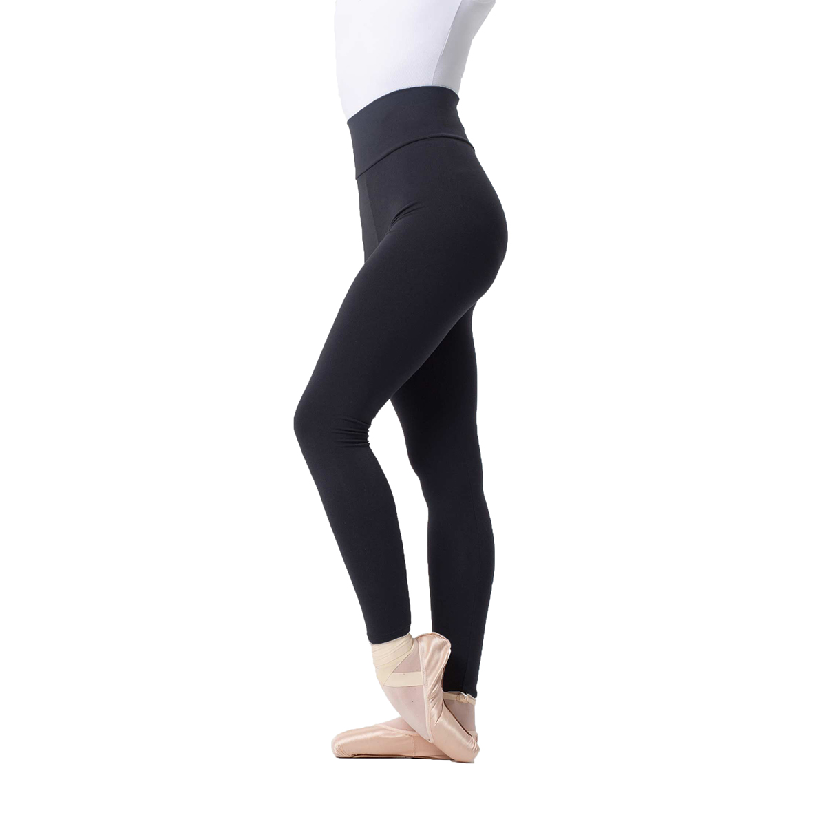 Gymnastics Black Leggings with Stirrup | Intermezzo Dancewear