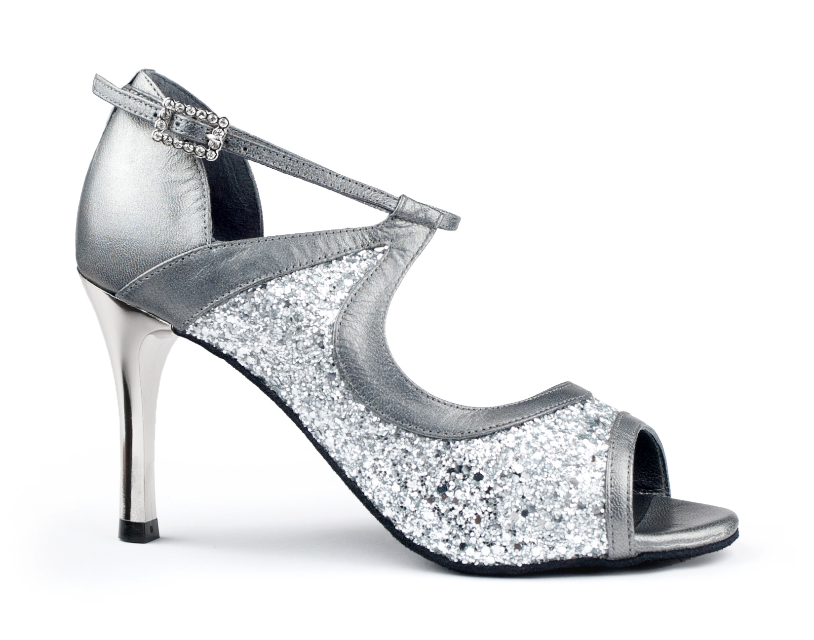 silver leather shoes ladies