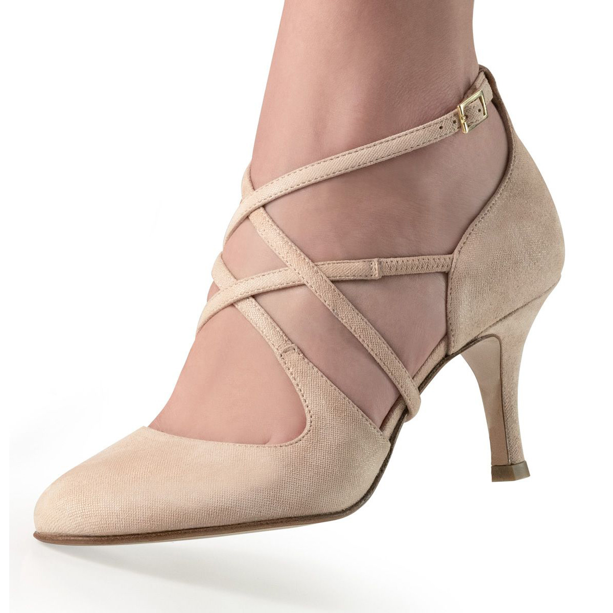 Beige evening sale shoes